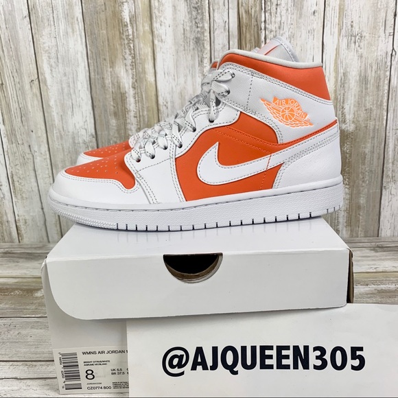 Air Jordan 1 Mid Bright Citrus WMNS - Picture 5 of 6